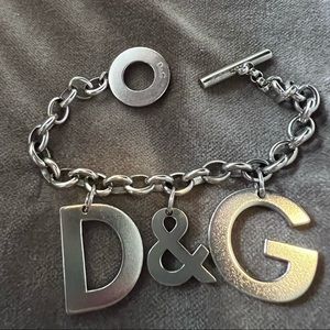 D&G silver tone bracelet